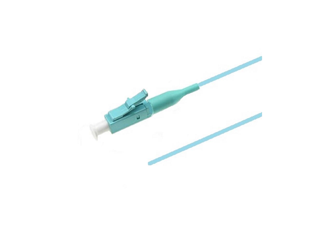 PT-OM4-T9A-LCP-15-BP Fiberworks AS  Pigtail LC/PC,12-pack blister, 1,5 m 50/OM4 BIF, Tight Buffer 900&#181;m, Aqua