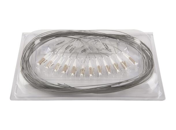 Pigtail MM LC/PC 12-pack blister 1,5 m 62,5/OM1, 900µm tight buffer,  Grey 
