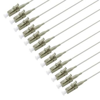 PT-MM6-T9G-LCP-15-BP Fiberworks AS  Pigtail MM LC/PC 12-pack blister 1,5 m 62,5/OM1, 900µm tight buffer,  Grey