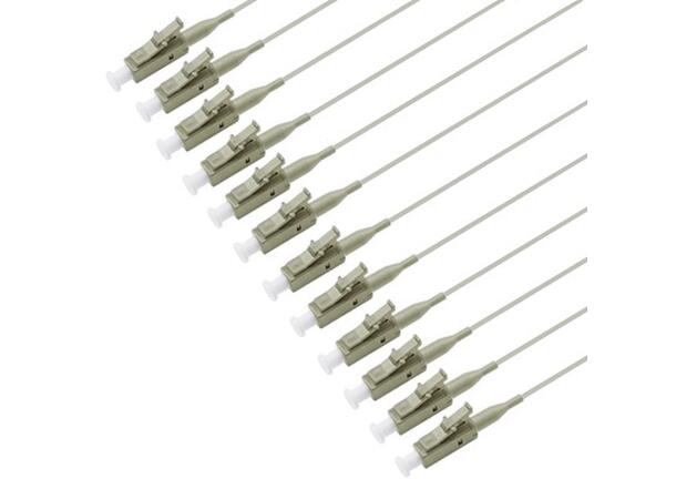 Pigtail MM LC/PC 12-pack blister 1,5 m 62,5/OM1, 900µm Grey