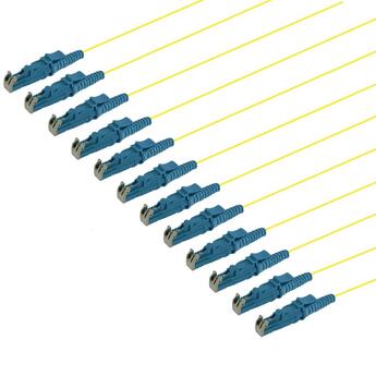 PT-SM9-T9Y-E2U-15-BP Fiberworks AS  Pigtail SM E2000/UPC 12-pack blist 1,5 m G.657.A2, 900&#181;m tight buffer Yellow