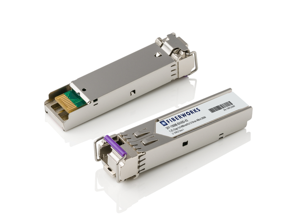 SFP BiDi, 1.25 Gbps GigE, DDM, SM, 40km TX/RX=1490/1310nm, 18dB, LC 