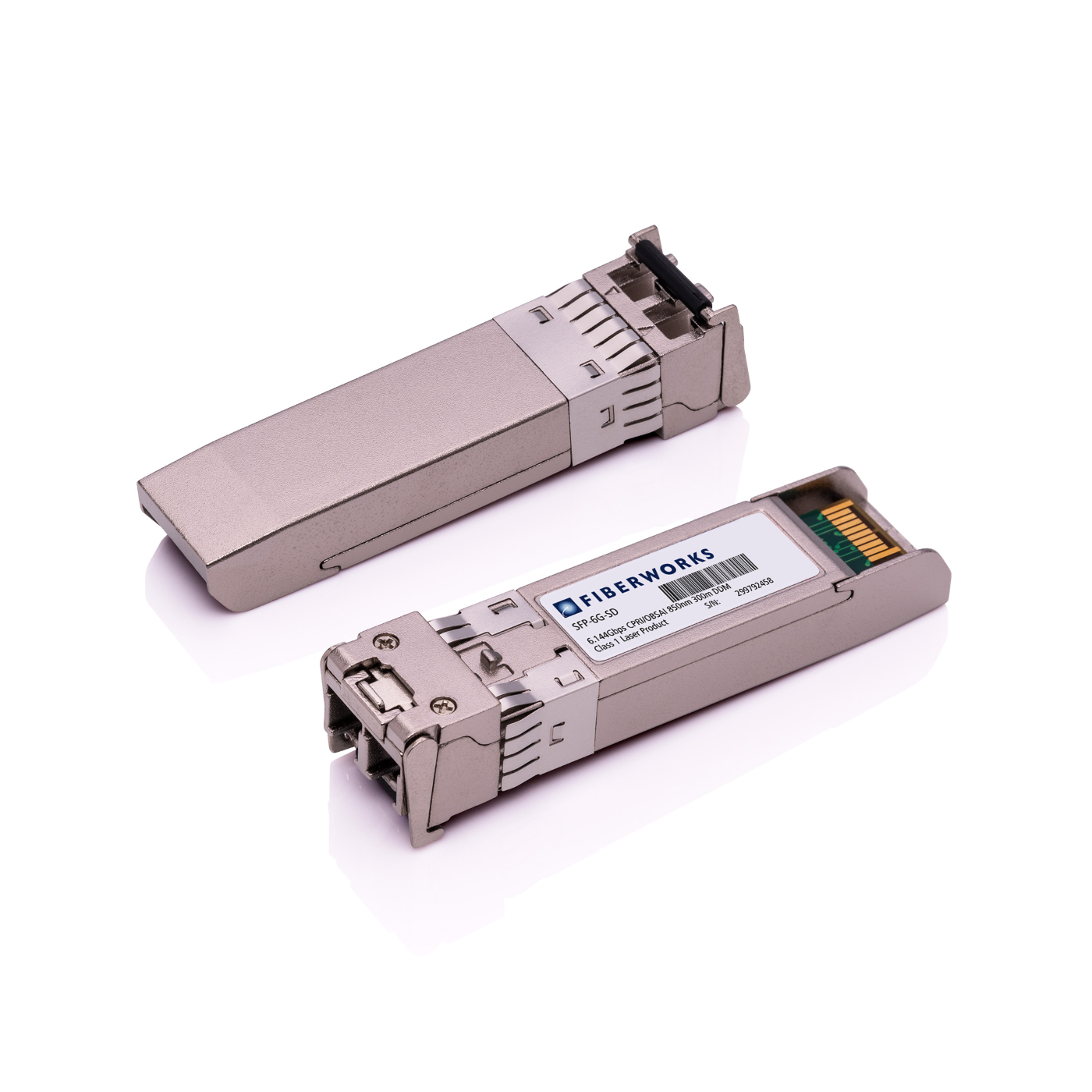 SFP-6G-SD Fiberworks AS  SFP, CPRI/OBSAI 6.144 Gbps, DDM, 300m 850nm, 5dB, MM, Rugged