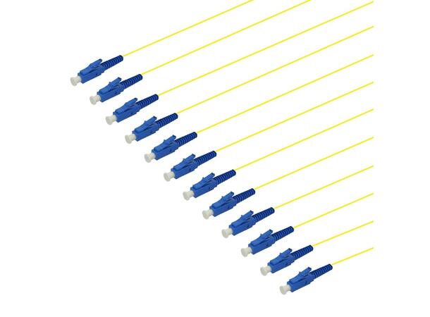 Pigtail LC/UPC, 1.5 meter, 12-pack G.657.A1, Yellow, Blister pack