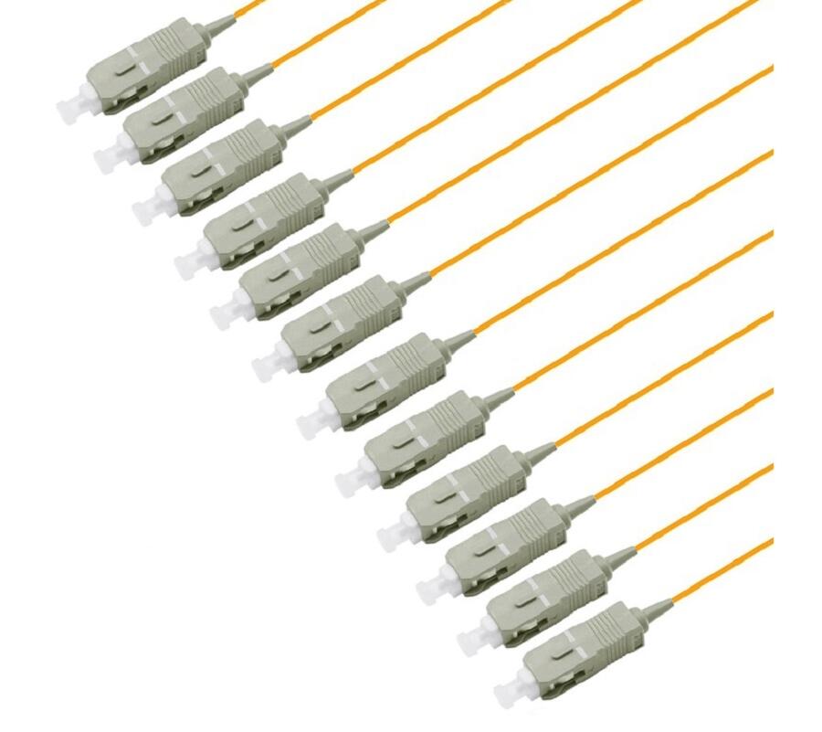 PT-MM5-T9O-SCP-15-BP Fiberworks AS  Pigtail MM SC/PC 12-pack 1,5 m 50/OM2, 900&#181;m tigh buffer, Orange
