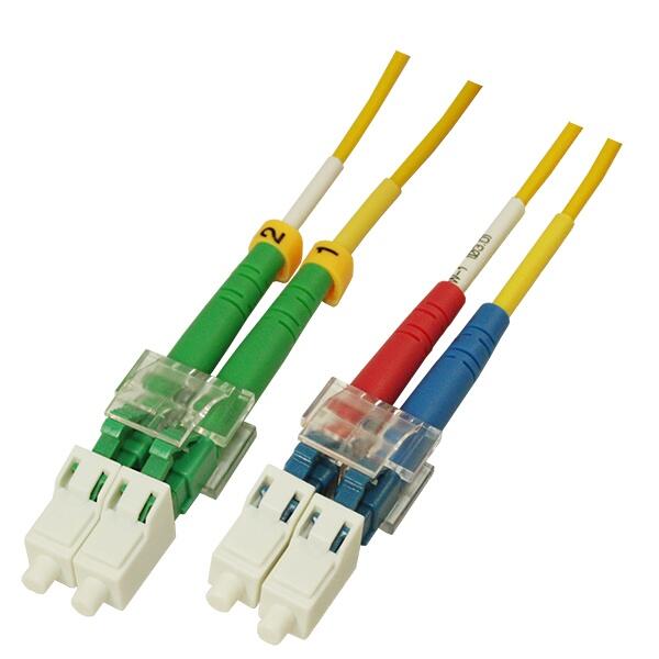 P-SM9-D2Y-LCA-LCU-xx Fiberworks AS  Patch SM DPX LC/APC-LC/UPC xx m 9/OS2 G.657.A2 2x &#248;2mm Yellow