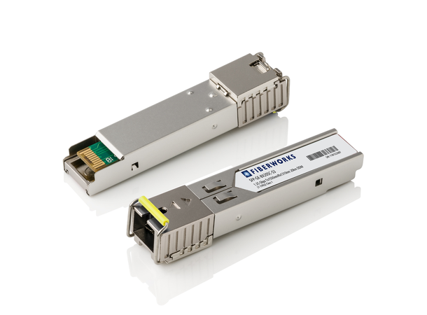 SFP BiDi, 1.25Gbps GigE, SM, 20km,I-temp TX1550/RX1310nm, 14dB, SC 