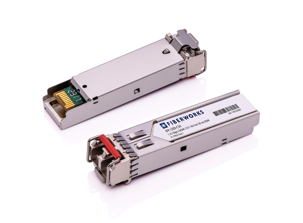 SFP, 1.25 Gbps GigE, DDM, 50km CWDM 1591nm, 19dB, SM/MM, Hirschmann