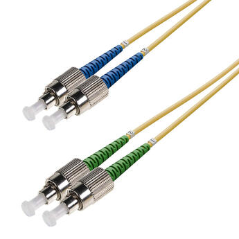 P-SM9-D3Y-FCA-FCU-xx Fiberworks AS  Snor SM DPX FC/APCR-FC/UPC xx m 9/OS2 G.657.A2 2x ø2mm Gul