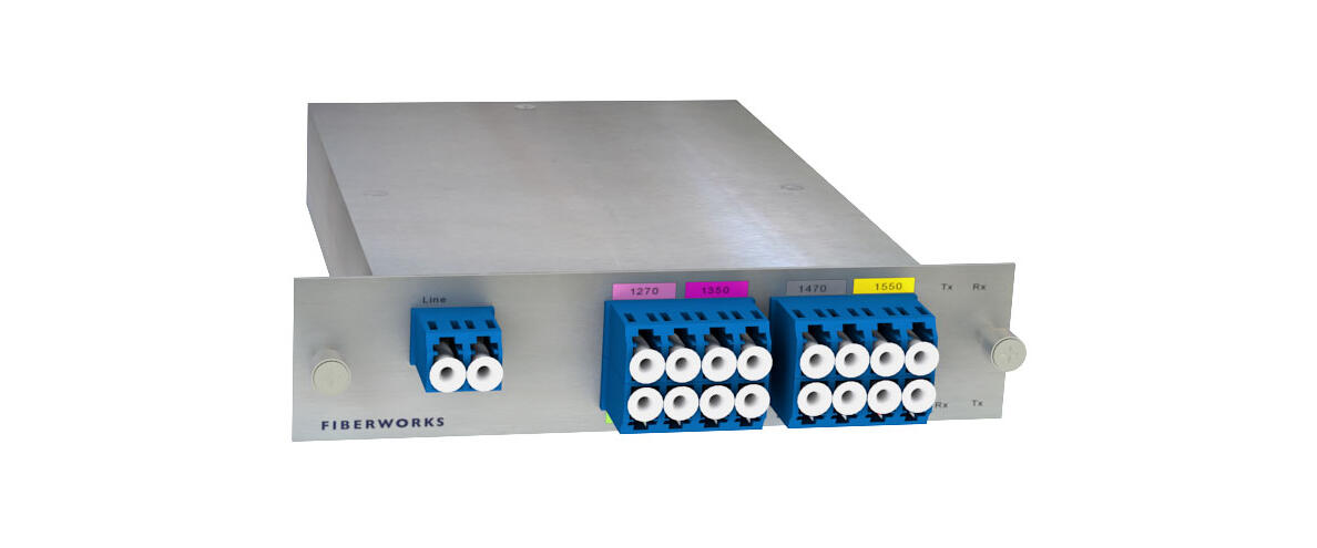 F-CMUX-BIDI8-B-LGX3 Fiberworks AS  Fiberworks 8ch. CWDM BiDi Mux/Demux LGX3 Single fiber, LC/UPC, B-side