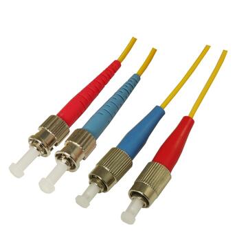 P-SM9-D2Y-STU-FCU-xx Fiberworks AS  Patch SM DPX ST/UPC-FC/UPC xx m 9/OS2 G.657.A2 2x &#248;2mm Yellow