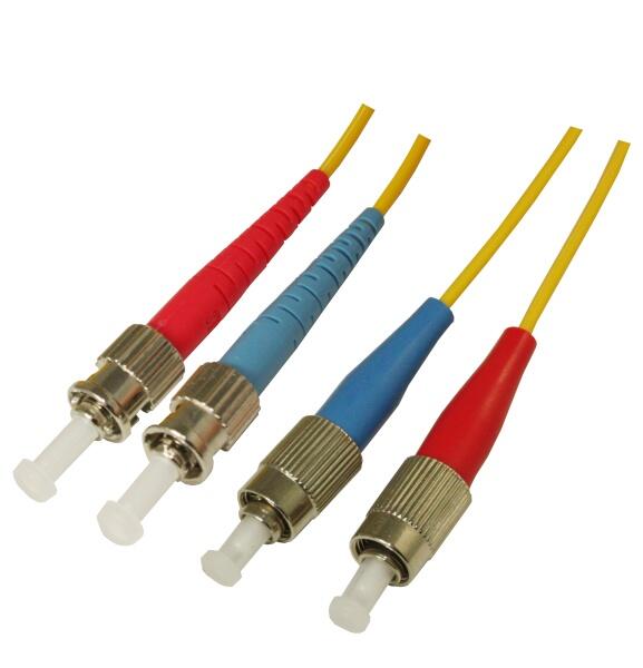 P-SM9-D2Y-STU-FCU-xx Fiberworks AS  Patch SM DPX ST/UPC-FC/UPC xx m 9/OS2 G.657.A2 2x &#248;2mm Yellow