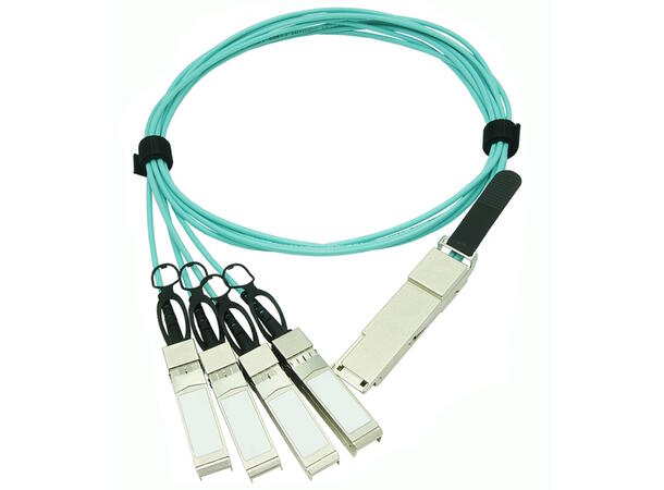 QSFP28 to 4 SFP28 Active Optical Cable 100GBASE-SR4, AOC