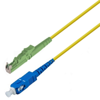 P-SM9-S2Y-E2A-SCU-xx Fiberworks AS  Snor SM SPX E2000/APC-SC/UPC xx m 9/OS2 G.657.A2 &#248;2mm Gul