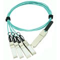 QSFP28 to 4 SFP28 Active Optical Cable 100GBASE-SR4, AOC, 1 meter, Fiberworks