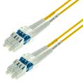 Snor SM DPX LC/UPC-LC/UPC 8 m 9/OS2 G.657.A2 2x &#248;2mm Gul