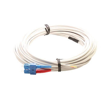 P-7A2-D4W-SCU-DRP-xx Fiberworks AS  Abonnentkabel SM G2 2xSC/UPC-åpen xx m 9/OS2 G.657.A2 ø4.5 mm hvit