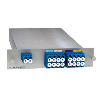 F-CMUX-BIDI8-A-LGX3 Fiberworks AS  Fiberworks 8ch. CWDM BiDi Mux/Demux LGX3 Single fiber, LC/UPC, A-side