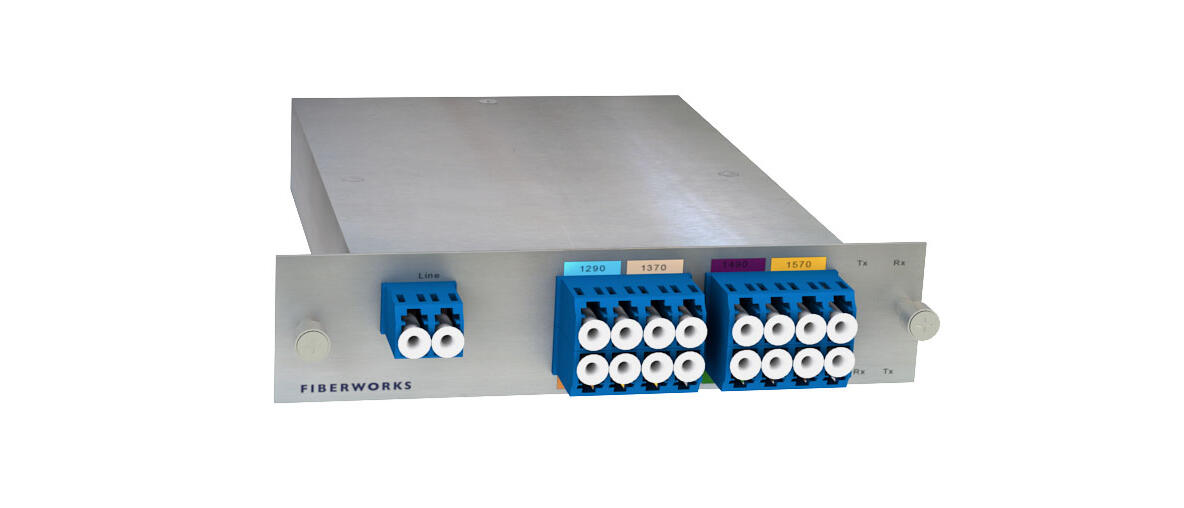 F-CMUX-BIDI8-A-LGX3 Fiberworks AS  Fiberworks 8ch. CWDM BiDi Mux/Demux LGX3 Single fiber, LC/UPC, A-side