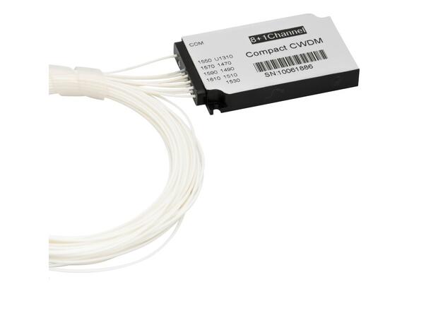 Fiberworks compact 8 ch. CWDM Mux/Demux C27-C37 & C43-C45, 900µm pigtails 