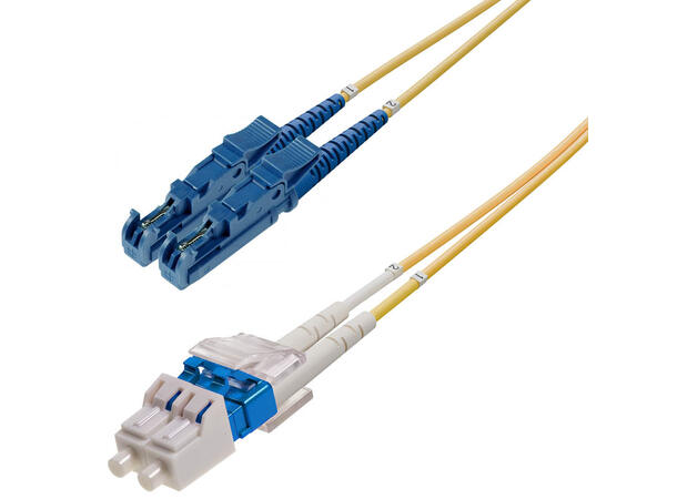 Patch SM DPX E2000/UPC-LC/UPC xx m 9/OS2 G.657.A2 2x ø2mm Yellow 