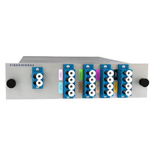 Fiberworks 8 ch. CWDM Mux+Demux, LGX2 Low band C27-C37 &amp; C43-C45, LC/UPC