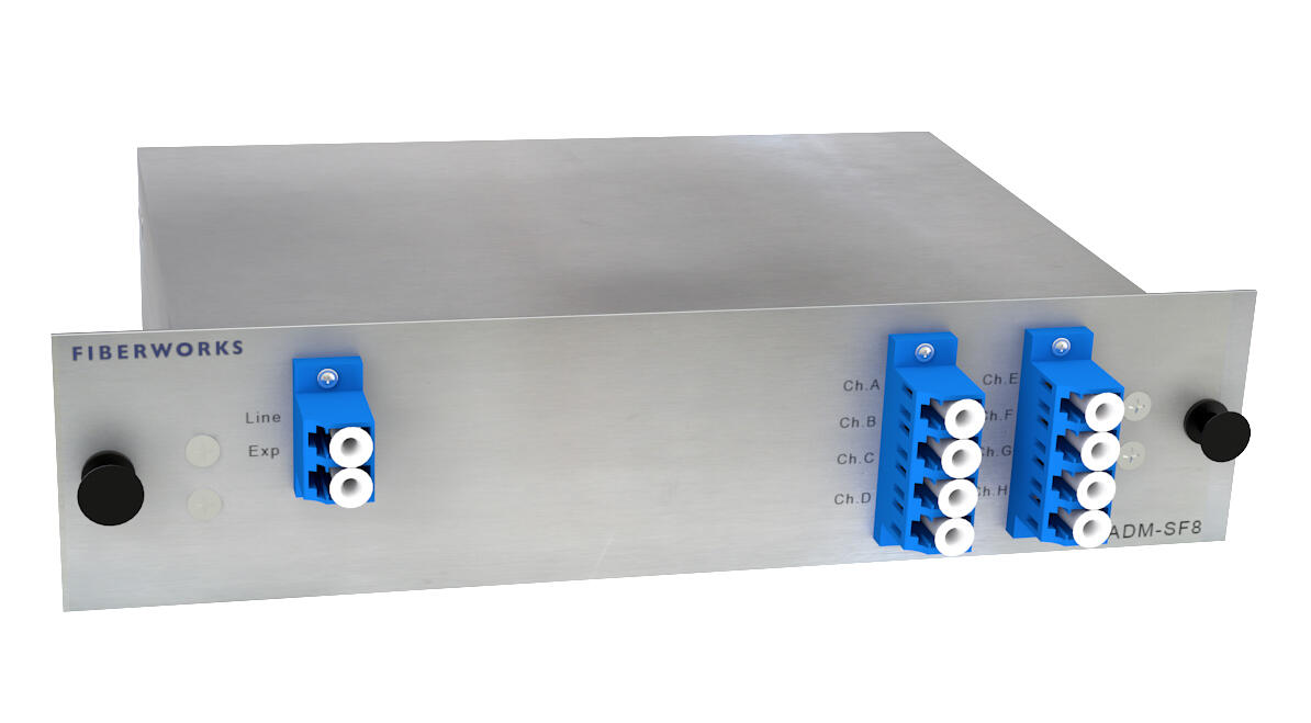 F-DOADM-SF8-LU-xxyy Fiberworks AS  Fiberworks 8 ch. DWDM OADM Single Fiber &quot;drop and continue&quot;, LC