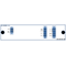 F-DOADM-SF8-LU-xxyy Fiberworks AS  Fiberworks 8 ch. DWDM OADM Single Fiber "drop and continue", LC
