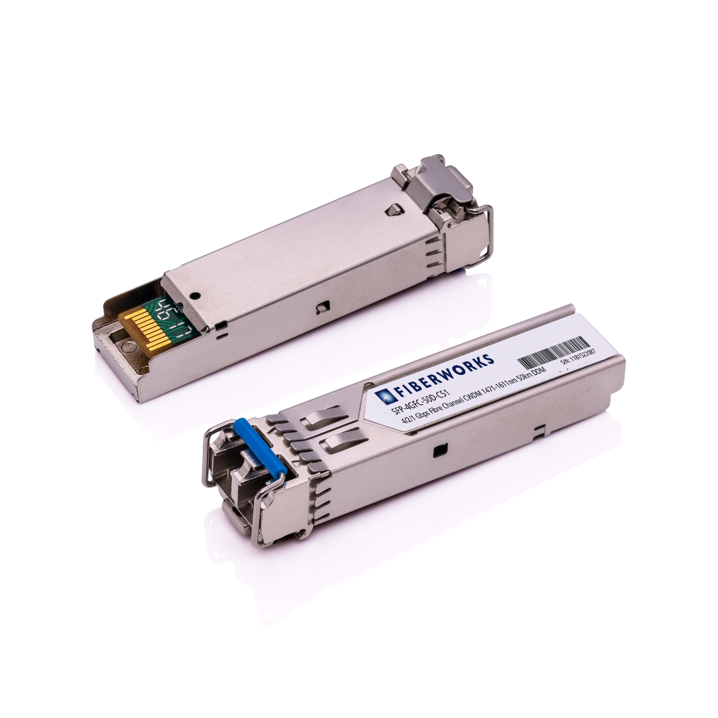 SFP-4GFC-50D-C51-C Fiberworks AS DS-CWDM-1510 SFP, 4/2/1G Fibre Channel, 50km CWDM 1511 nm, 18dB, DDM, SM, Cisco