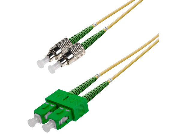 Snor SM DPX SC/APC-FC/APCR xx m 9/OS2 G.657.A2 2x ø2mm Gul 