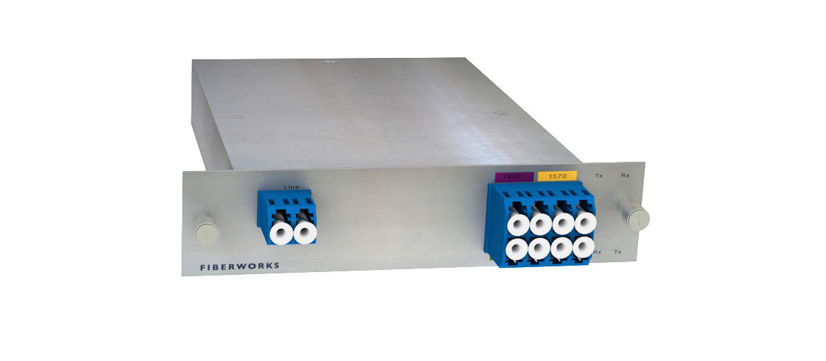 F-CMUX-BIDI4-A-LGX3 Fiberworks AS  Fiberworks 4ch. CWDM BiDi Mux/Demux LGX3 Single fiber, LC/UPC, A-side