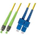 Patch SM DPX FC/APCR-SC/UPC 1.5 m 9/OS2 G.657.A2 2x &#248;2mm Yellow
