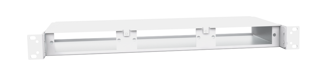 F-CHASSIS-1U3-LGX2 Fiberworks AS  Fiberworks 19&quot;  1U LGX2 chassis for 3 moduler, &#229;pen foran og bak.