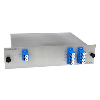 F-DOADM-SF8-LU-5360 Fiberworks AS  Fiberworks 8 ch. DWDM OADM Single Fiber C53-C60, &quot;drop and continue&quot;, LC