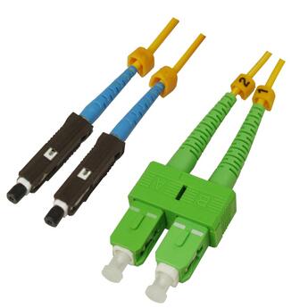 P-SM9-D2Y-MUU-SCA-xx Fiberworks AS  Patch SM DPX MU/UPC-SC/APC xx m 9/OS2 G.657.A2 2x &#248;2mm Yellow