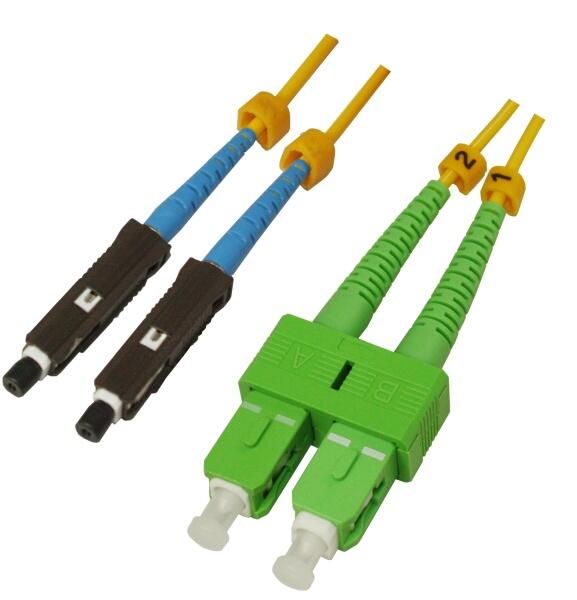 P-SM9-D2Y-MUU-SCA-xx Fiberworks AS  Patch SM DPX MU/UPC-SC/APC xx m 9/OS2 G.657.A2 2x &#248;2mm Yellow