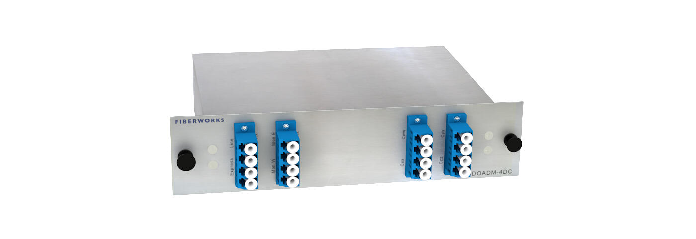 F-DOADM-4DC-MLU-4548 Fiberworks AS  Fiberworks 4 ch. DWDM OADM w/mon.ports C45 - C48, "drop and continue", LC