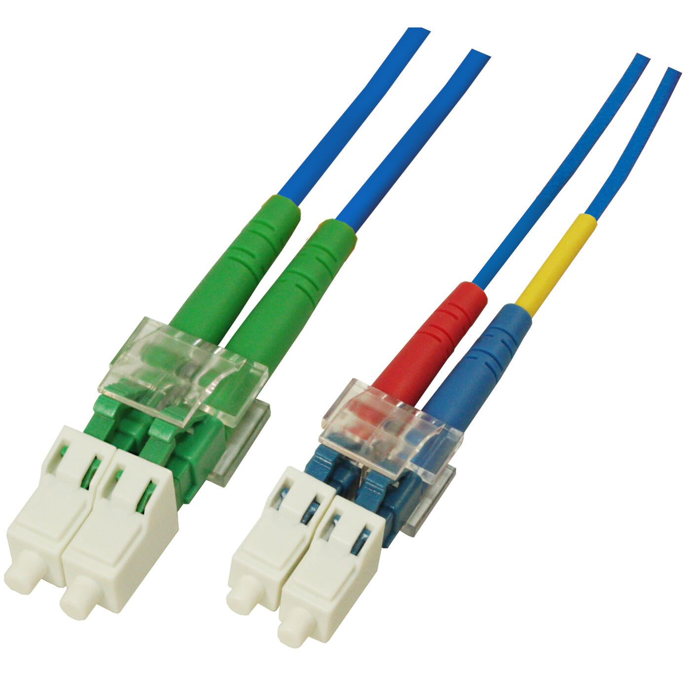 P-SM9-D2B-LCA-LCU-xx Fiberworks AS  Patch SM DPX LC/APC-LC/UPC xx m 9/OS2 G.657.A2 2x &#248;2mm Blue