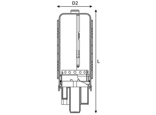 Skjøteboks FST 13 P, 3 Hellapon Small For inntil 36 fiber, uten CableLok/krymp 