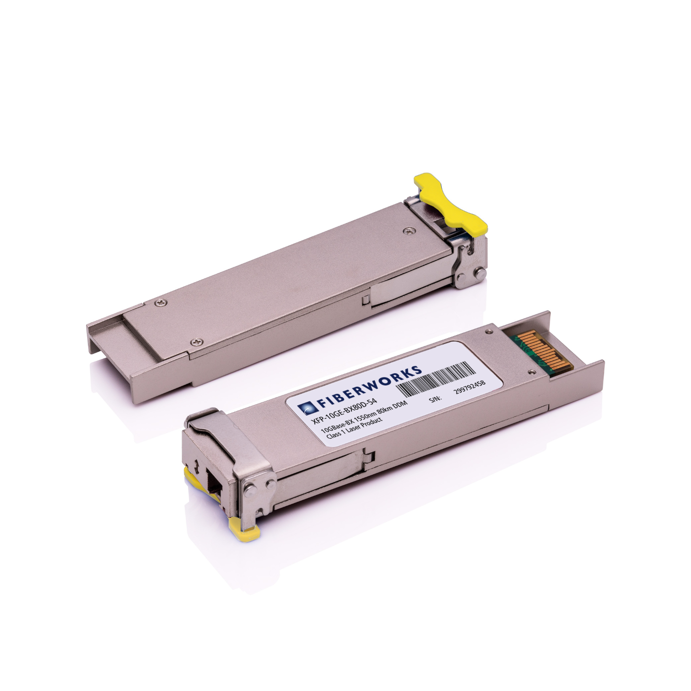 XFP-10GE-BX80D-54-B Fiberworks AS  XFP BiDi, 10 GE, DDM, SM, 80km Tx/Rx=1550/1490nm, 23dB, LC, Brocade