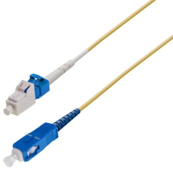 P-SM9-S2Y-LCU-SCU2.5 Fiberworks AS Elnr. 6908077 Patch SM SPX LC/UPC-SC/UPC 2,5m 9/OS2 G.657.A2 ø2mm Yellow
