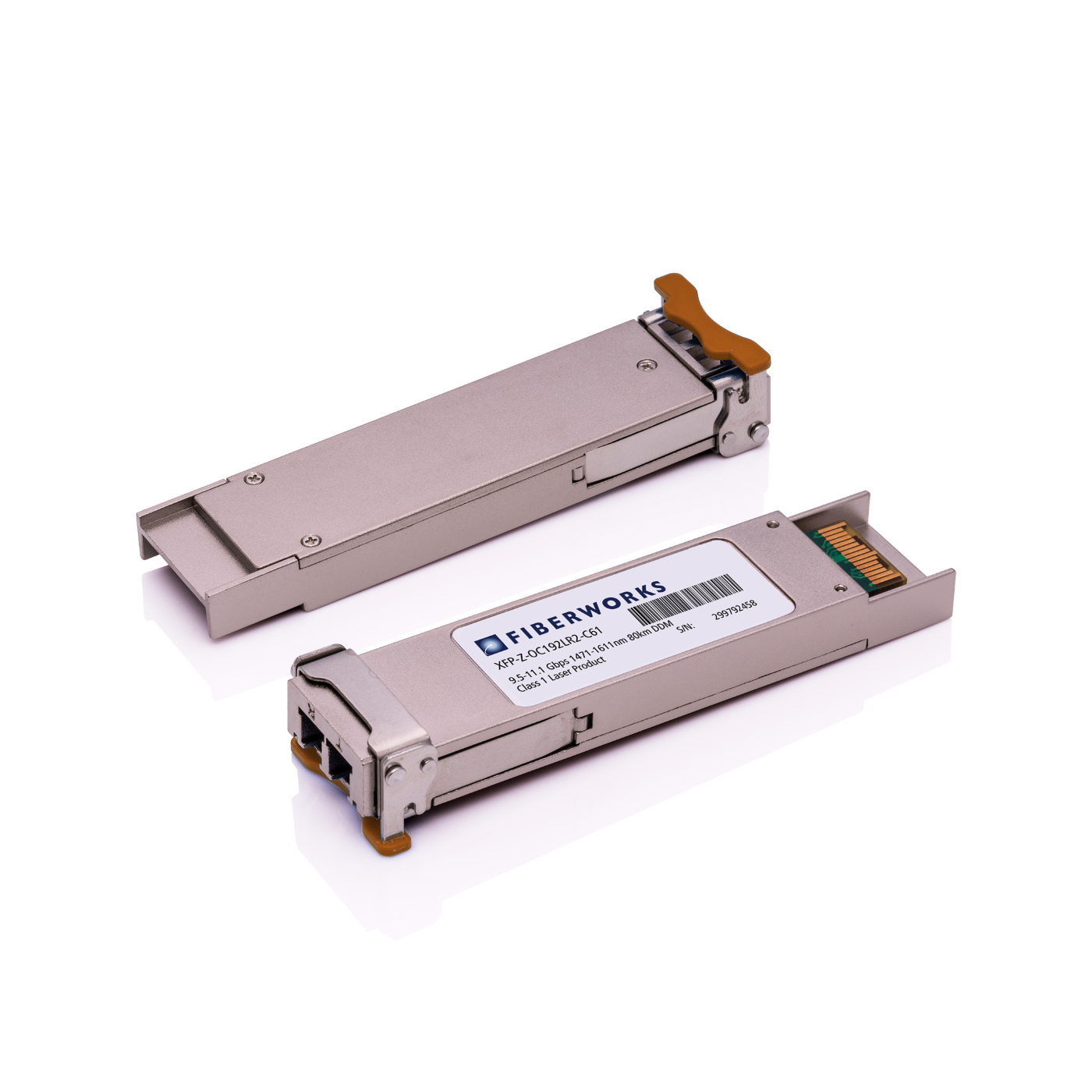 XFP-Z-OC192LR2-C61-C Fiberworks AS  XFP, L-64.2, 9.5-11.1 Gbps, 80km CWDM 1611 nm, 24dB, SM, Cisco