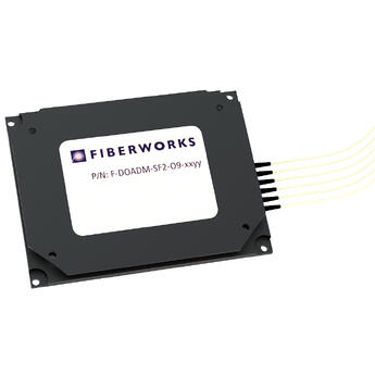 F-DOADM-SF2-O9-3334 Fiberworks AS  Fiberworks 2 ch. DWDM OADM east+west C33 &amp; C34, metal box for splicing, 900&#181;m