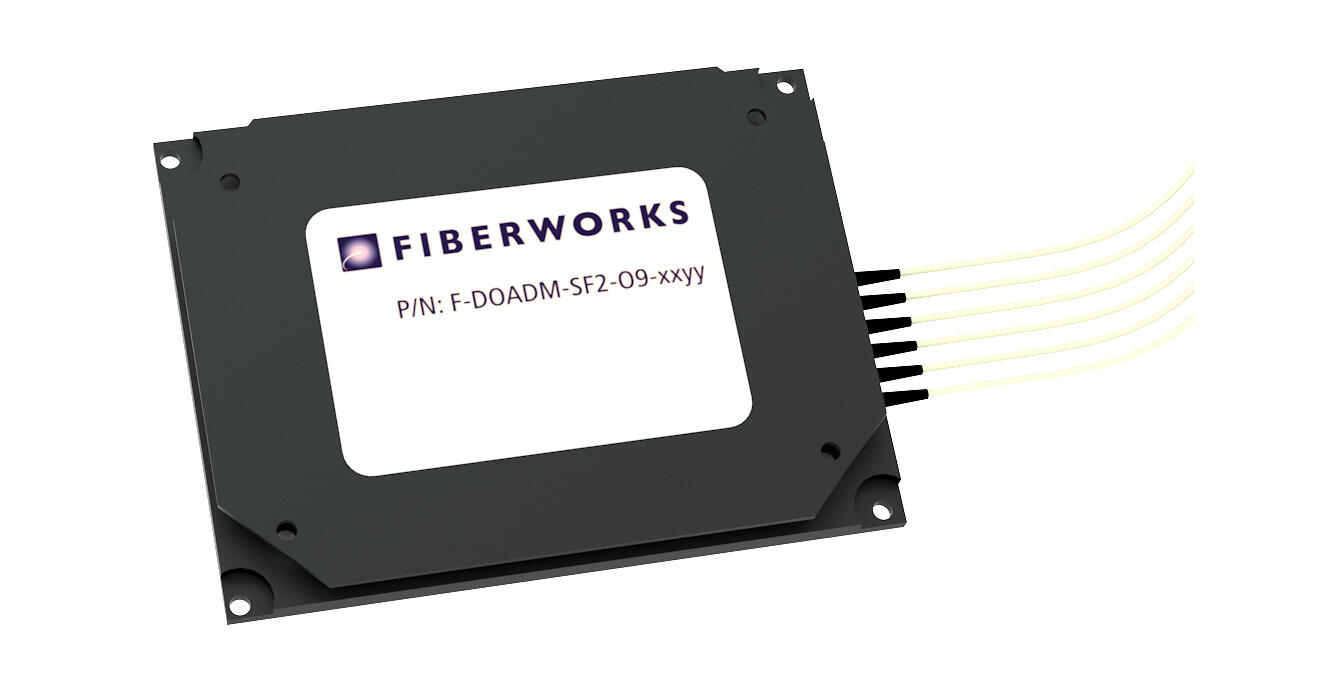 F-DOADM-SF2-O9-4344 Fiberworks AS  Fiberworks 2 ch. DWDM OADM east+west C43 &amp; C44, metal box for splicing, 900&#181;m