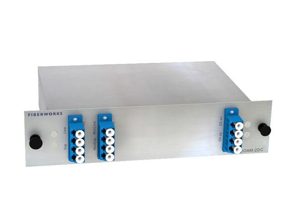 Fiberworks 2 ch. DWDM OADM w/mon.ports C37 & C38, "drop and continue", LC 