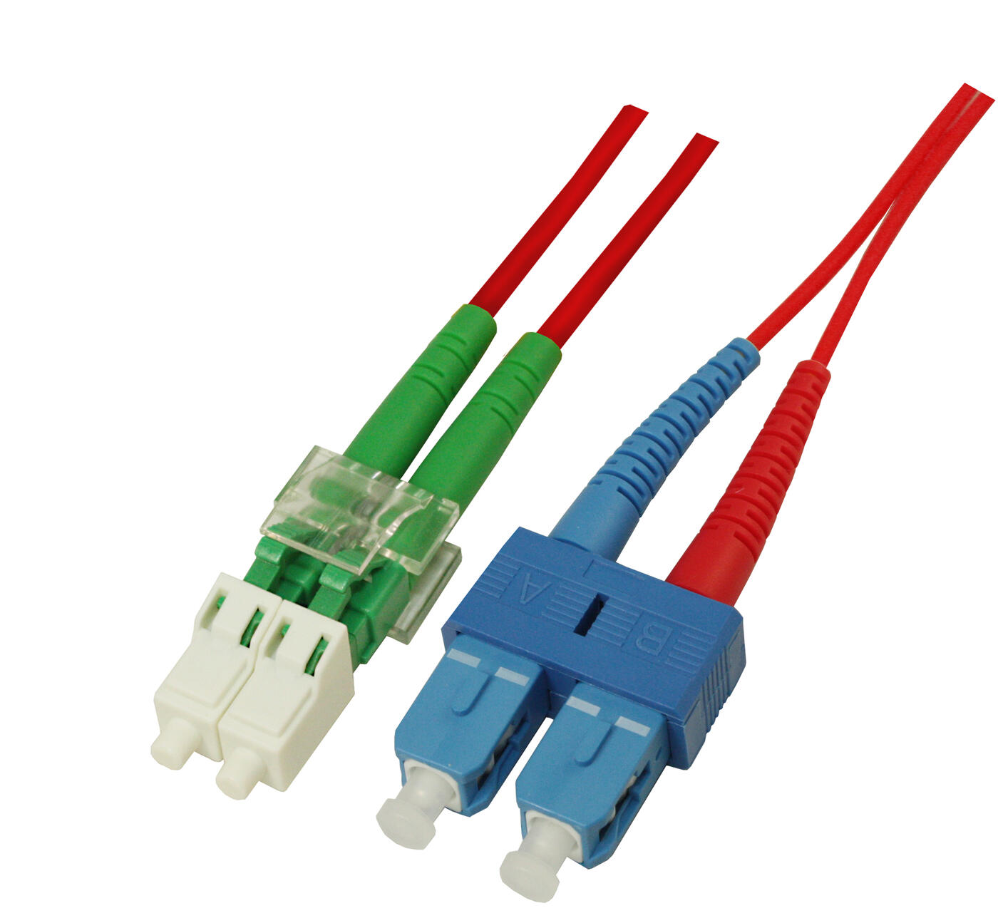 P-SM9-D2R-LCA-SCU-xx Fiberworks AS  Patch SM DPX LC/APC-SC/UPC xx m 9/OS2 G.657.A2 2x &#248;2mm Red