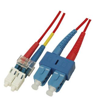 P-SM9-D2R-LCU-SCU-xx Fiberworks AS  Patch SM DPX LC/UPC-SC/UPC xx m 9/OS2 G.657.A2 2x &#248;2mm Yellow