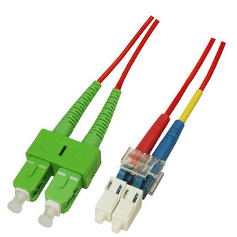 P-SM9-D2R-SCA-LCU-xx Fiberworks AS  Snor SM DPX SC/APC-LC/UPC xx m 9/OS2 G.657.A2 2x &#248;2mm R&#248;d