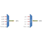 F-CMUX-4+1-5157-LGX2 Fiberworks AS  Fiberworks 4+1 ch. CWDM Mux+Demux, LGX2 C51-C57 + 1310nm/CWDM upgrade