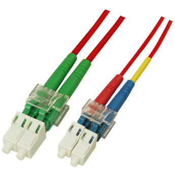 P-SM9-D2R-LCA-LCU-xx Fiberworks AS  Patch SM DPX LC/APC-LC/UPC xx m 9/OS2 G.657.A2 2x &#248;2mm Red